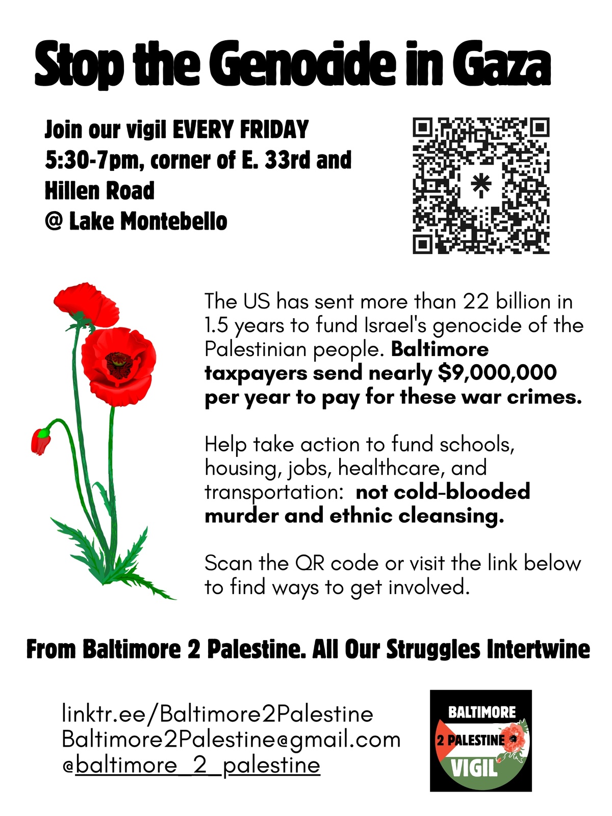 Baltimore 2 Palestine Weekly Vigil for Gaza