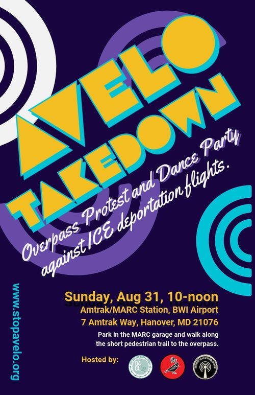 AVELO TAKEDOWN! Overpass Protest and Dance Party Against ICE Deportation Flights