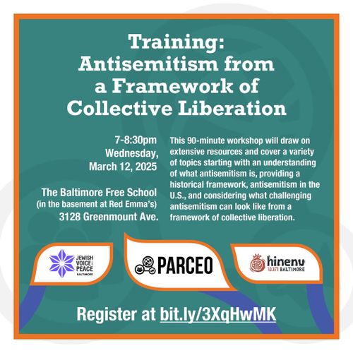 Training: Antisemitism from a Framework of Collective Liberation